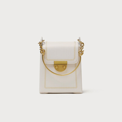 

Qiao Bani 2019 new Korean chic fashion wild ring chain small square bag shoulder shoulder diagonal female bag