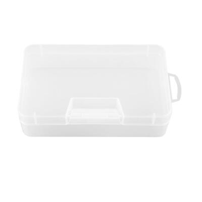 

Transparent Plastic Storage Box Square Jewelry Parts Packaging Cover Boxes