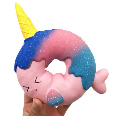 

〖Follure〗Adorable Unicorn Doughnut Scented Charm Slow Rising Squeeze Stress Reliever Toys