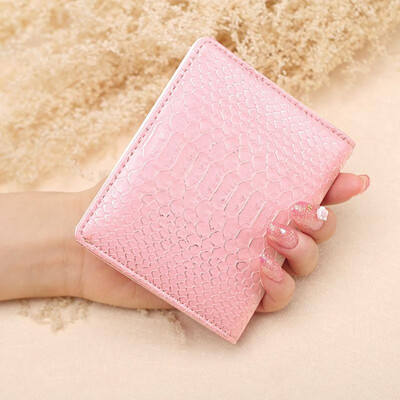 

Women Bifold Pocket Wallet PU Leather Zipper Credit Card Holder with ID Window Mini Purse Small Clutch
