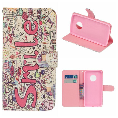 

MOONCASE Moto G5 PLUS painted holster - smile