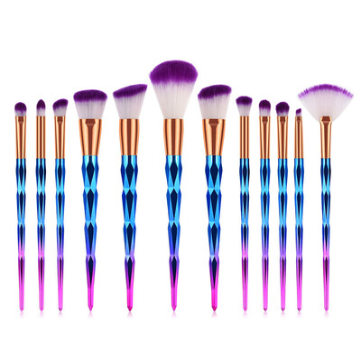 

〖Follure〗12PCS Colorful Make Up Foundation Eyebrow Eyeliner Brushes Cosmetic Concealer