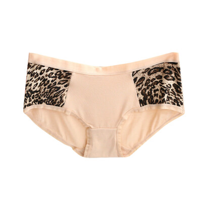 

Toponeto Women Leopard Print Sexy Seamless Briefs Low-Rise Underpants Lingerie Underwear