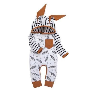 

Casual Fashion Jumpsuit Baby Cute Printing Long Sleeve Rompers Kids Toddler Bodysuit