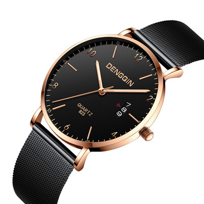 

Gobestart Luxury Quartz Sport Military Stainless Steel Dial Band Wrist Watch