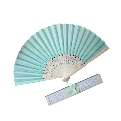 

〖Follure〗Stunning Silk Fans With Gift Box Wedding Favours Beach Party