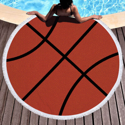 

Gobestart 1 PC Round Beach Pool Home Shower Towel Blanket Table Cloth Yoga Mat