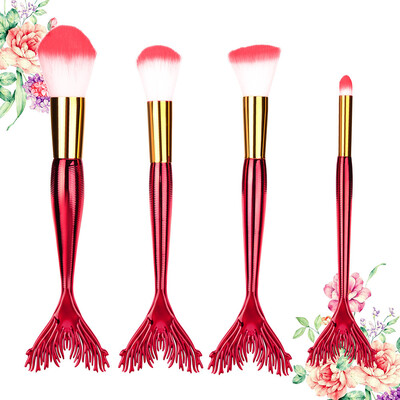 

Toponeto 4PCS Make Up Foundation Eyebrow Eyeliner Blush Cosmetic Concealer Brushes
