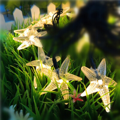 

Household Solar Festival 35 LED Hanging Light Strings Star Shape Outdoor Light Waterproof Fairy Garland Christmas Decoration