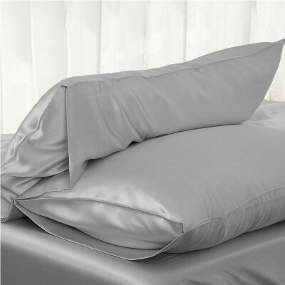 

1PC New Luxury Silky Satin Pillow Case Solid Pure Color Soft Comfortable Standard Home Bedroom Pillowcase