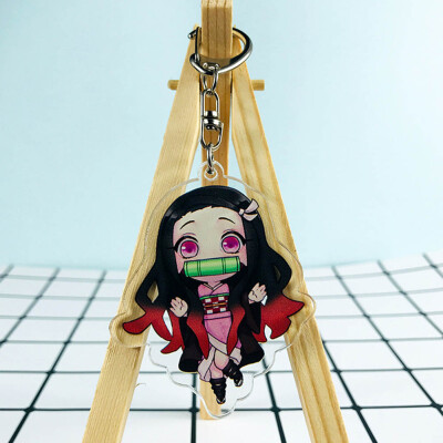 

CAR-TOBBY Anime Demon Kimetsu no Yaiba Keychain Key Ring Phone Pendant