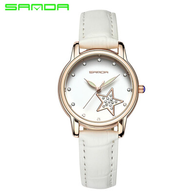 

Fashion watch calendar waterproof quartz womens watch belt fashion OL style