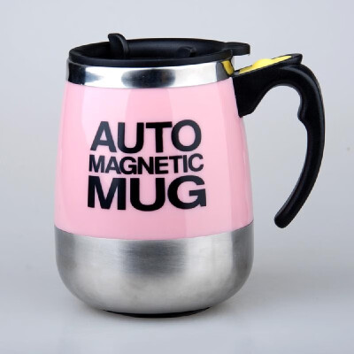 

400ML Automatic Magnetic Mug Mixing Stainless Steel Coffee Milk Juice Cup Insulated Stirring Mix Bottle Drinkware