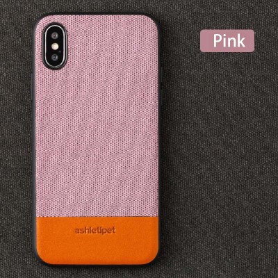 

Leather phone case iPhone5 6 7 8s plus protective shell canvas fight leather all-inclusive all-inclusive for x xs max xrphone case