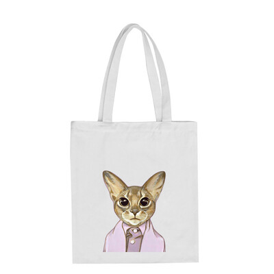 

Women Cute Cat Printing Canvas Tote Girls Casual Shoulder Bags Large Capacity Shopping Bags Handbag Bolsos Mujer YJ