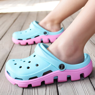 

Summer bald slippers mens sandals seaside beach cave shoes mens sandals anti-slip soft sole half slippers