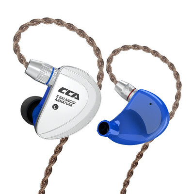 

CCA C16 8BA Drive Units In Ear Earphone 8 Balanced Armature HIFI Monitoring Earphone Headset With Detachable Detach 2PIN Cable