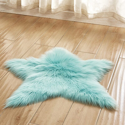 

Star Rug Kids Children Anti-Skid Fluffy Area Home Bedroom Floor Door Fur Carpet Mats Rugs