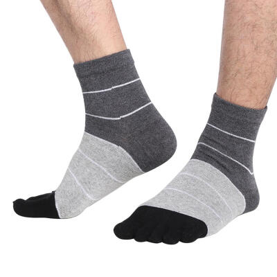 

1 Pair Mens Casual Five Fingers Toes Comfortable Sports Soft Cotton Boat Socks