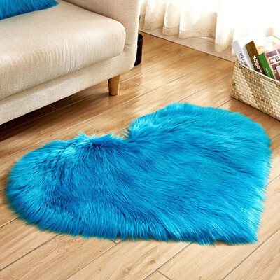

Toponeto Wool Imitation Sheepskin Rugs Faux Fur Non Slip Bedroom Shaggy Carpet Mats