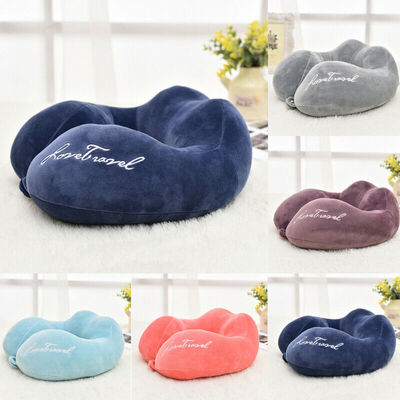 

Soft Memory Foam U Shaped Travel Neck Head Rest Support Pillow Car Cushion