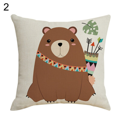 

Cute Cartoon Animal Printed Pillow Case Cushion Cover Home Hotel Sofa Car Decor
