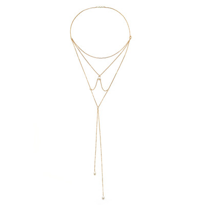 

Fashion Unique Long Necklace Chain Bare Golden Sexy Bikini Back Chain necklace for Women Backless Dress 2018 HOT Jewelry