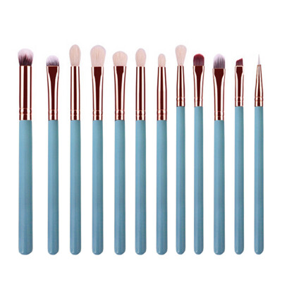 

〖Follure〗Wooden Handle Cosmetic Makeup Brush Foundation Powder Eyeshadow Brush 12PCS