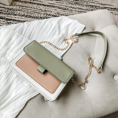 

French Minority Westernized Womens Bag 2019 Korean Version Baitao Slant Bag Summer Texture Square Bag