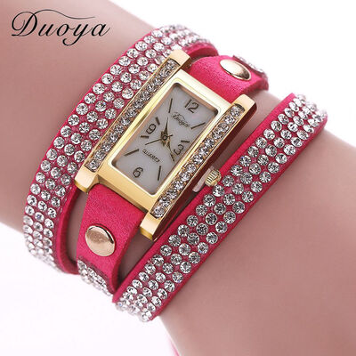 

Square head watch ladies circle table duoya brand female models bracelet watch
