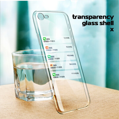 

NeillieN Mobile phone caseToughened glass mobile phone shell fall-proof for Apple series protective shellTransparent case