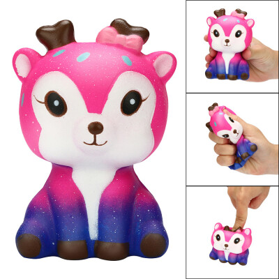 

Gotoamei Kawaii Cartoon Galaxy Deer Squishy Slow Rising Cream Scented Stress Reliever Toy