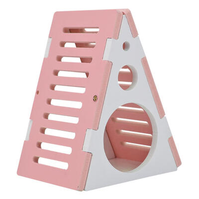 

Wooden Colorful Hamster Nest House Small Animals Playing Cage Sleeping Bed