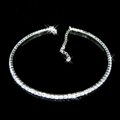 

Women Fashion Luxury Rhinestone Collar Choker Necklace Wedding Birthday Jewelry