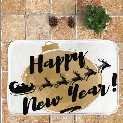 

〖Follure〗Christmas Festival Entrance Door Bathroom Mat Indoor Bath Decor