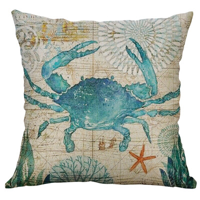 

〖Follure〗Marine Life Coral Sea Turtle Seahorse Whale Octopus Cushion Cover Pillow Cover