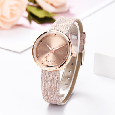 

〖Follure〗Fashion Simple Fake Small Dial Monochrome Watch Leather With Strap Ladies Watch