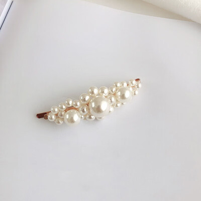 

Ins Fashion Pearl Hairpin Headwear Hair Clips for Women Temperament Elegant Sweet Hairpin Hair Styling Accessories Hair Pins