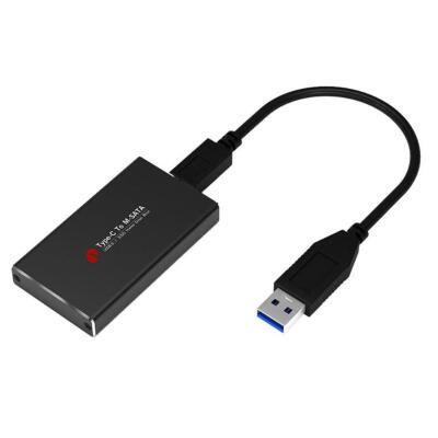 

Type C to mSATA Mobile Box Adapter USB 31 SSD Solid State Drive Enclosure