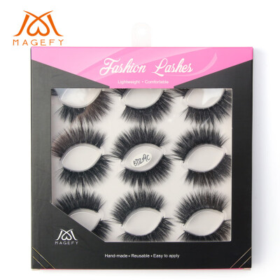 

Gobestart Luxury 9Paire 5D False Lashes Fluffy Strip Eyelashes Long Natural Party Makeup