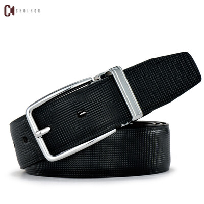 

Belt mens high-grade special PU three-color double-sided rotating pin buckle simple wild casual business mens belt
