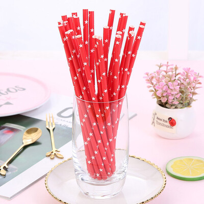 

Toponeto 25pcs Disposable Drinking Straws Home Bar Party Cocktail Drink Straw