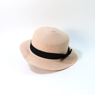 

Stars with straw hat pepper bow straw flat top hat beach hat women summer beach hat tide