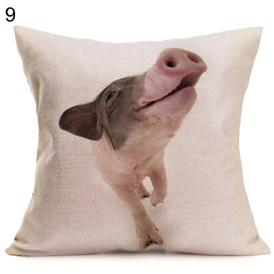 

Lovely Pig Printed Square Cushion Cover Throw Pillow Case Car Home Sofa Decor