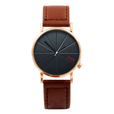 

New Gold Dial Casual Men Wristwatch Simple Quartz Women Ladies Watches Luxury Male Watch Clock Relogio Feminino Montre Femme &Ff
