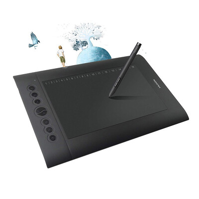 

Huion H610 Pro Tablet 8192 Pressure Sensitivity10" x 625" USB Drawing Graphics Board with Digital Pen