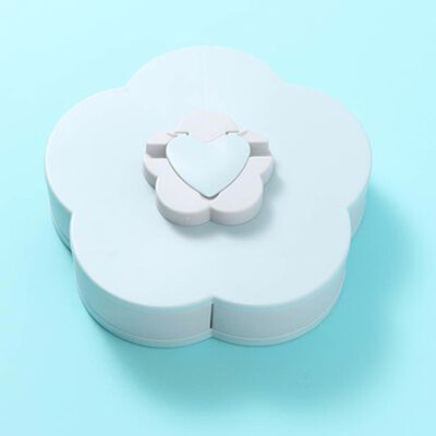 

New Flower Rotating Candy Box 2-Layer Dried Fruit Plate Snack-Serving Tray UK