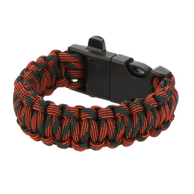 

9 Survival Paracord Emergency Bracelet Rope with Flint Fire Starter Scraper Whistle Gear Kit Outdoor