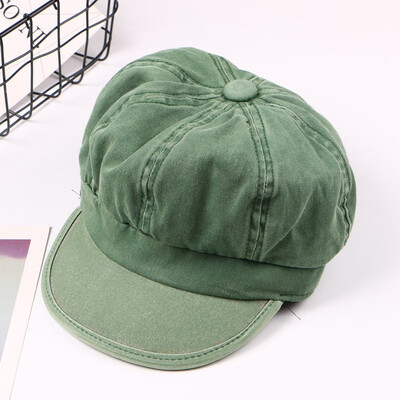 

South Korean women spring&summer retro British cowboy newsboy painter hat Korean bud beret pumpkin octagonal hat tide