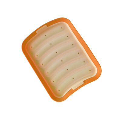 

6 Cavity DIY Sausage Making Mold Silicone Burger Hot Dog Mould Kitchen Tool